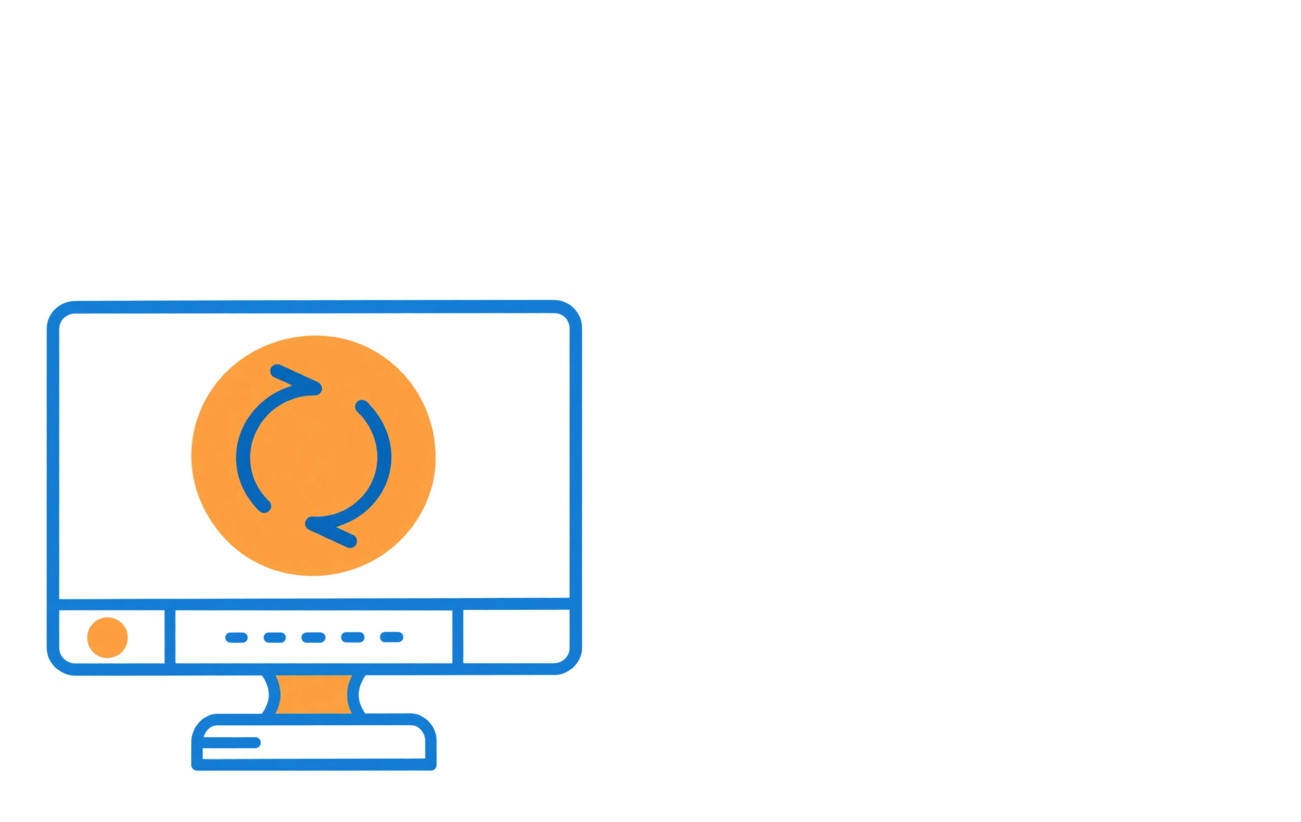 Icono de tecnología siempre actualizada en el renting tecnológico