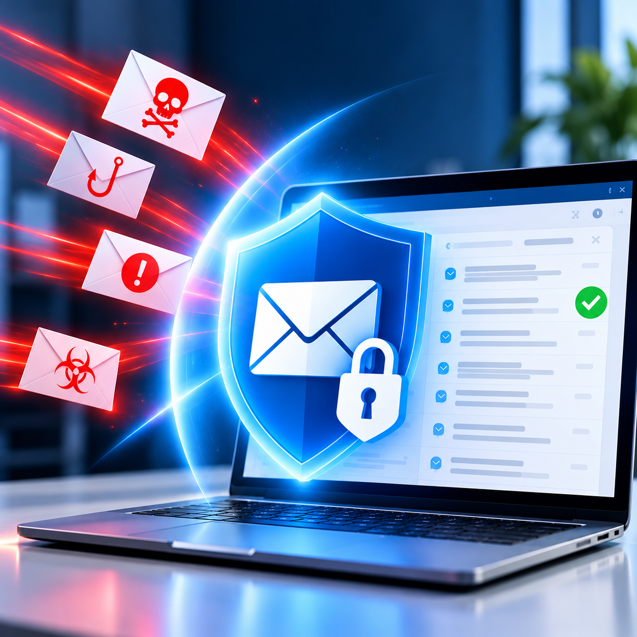 Escudo digital contra amenazas de correo